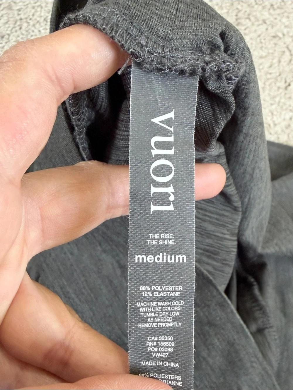 Vuori Women’s Lux At Ease Harem Pants High Rise Soft Jersey in Heather Gray M